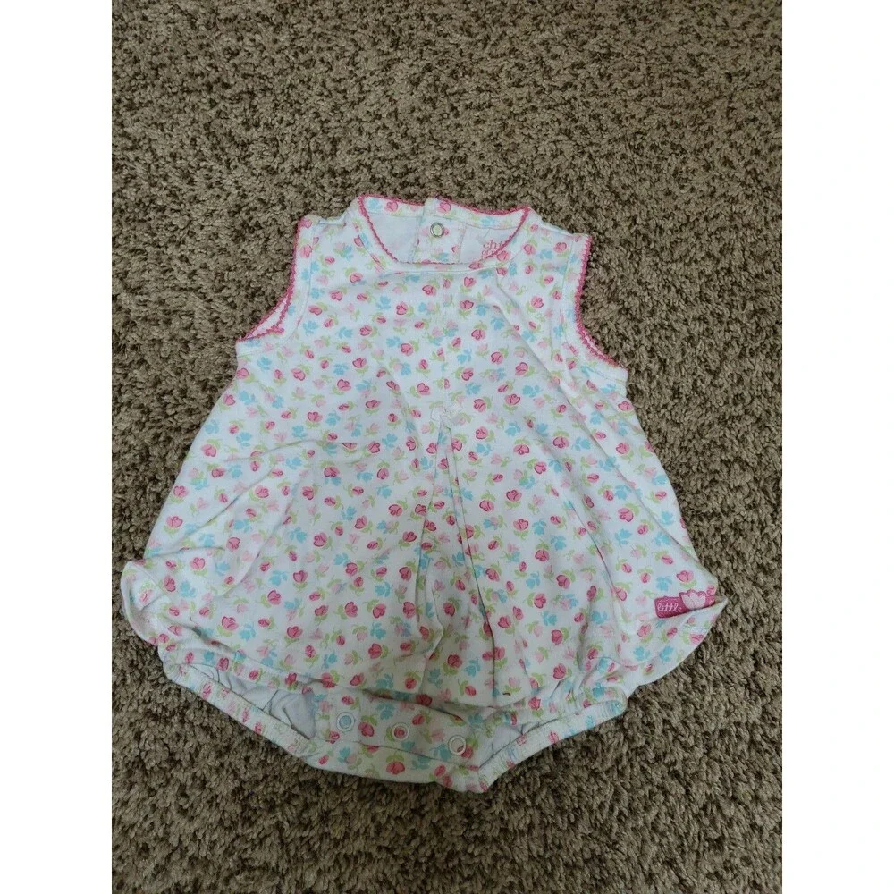 Girl's 3-6 month Child of mine Carter's flowers dress romper